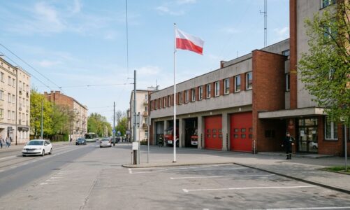 Obchody Dnia Flagi Rzeczypospolitej Polskiej w lubelskiej straży pożarnej