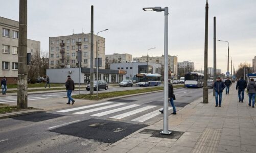 Prace drogowe i doświetlenie przejść dla pieszych na ul. Sołtysowskiej