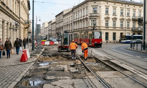Przebudowa węzła Bagatela w Krakowie: rozpoczęły się prace budowlane