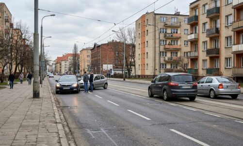 Utrudnienia na ul. Żernickiej po kolizji drogowej