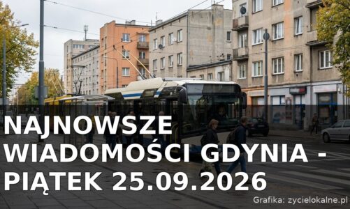 Najnowsze wiadomości Gdynia – Piątek 25.09.2026