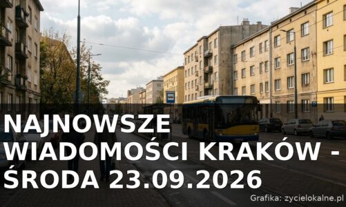 Najnowsze wiadomości Kraków – Środa 23.09.2026