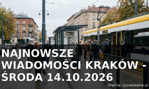 Najnowsze wiadomości Kraków – Środa 14.10.2026
