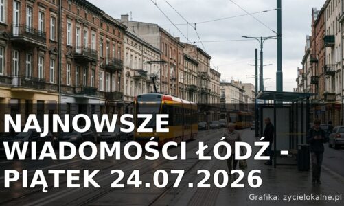 Najnowsze wiadomości Łódź – Piątek 24.07.2026