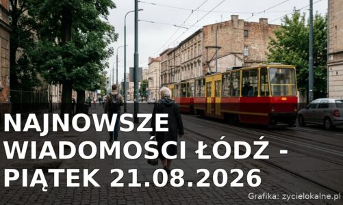 Najnowsze wiadomości Łódź – Piątek 21.08.2026
