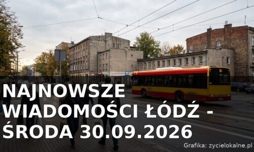 Najnowsze wiadomości Łódź – Środa 30.09.2026