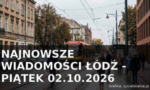Najnowsze wiadomości Łódź – Piątek 02.10.2026