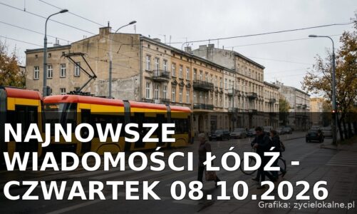 Najnowsze wiadomości Łódź – Czwartek 08.10.2026