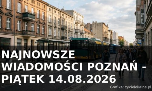 Najnowsze wiadomości Poznań – Piątek 14.08.2026