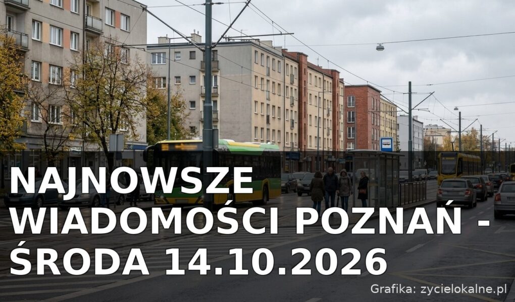 Najnowsze wiadomości Poznań – Środa 14.10.2026